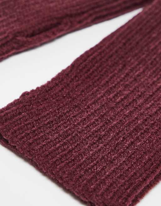 DESIGN Short Rib Palmwarmer In Burgundy