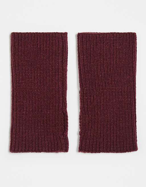 DESIGN short rib palmwarmer in burgundy