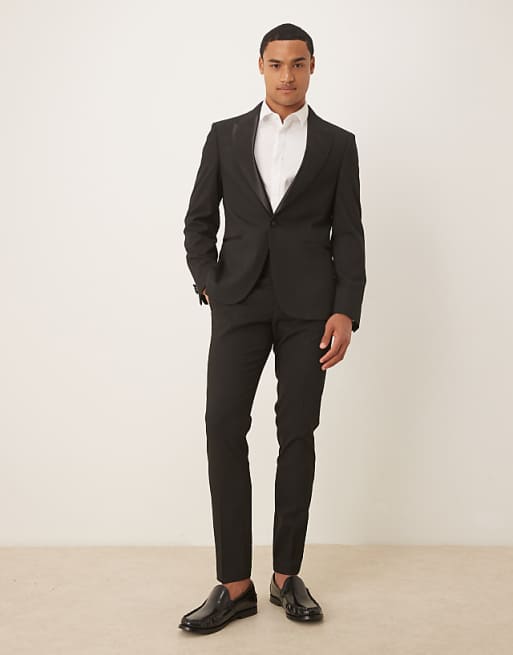 DESIGN skinny black tuxedo