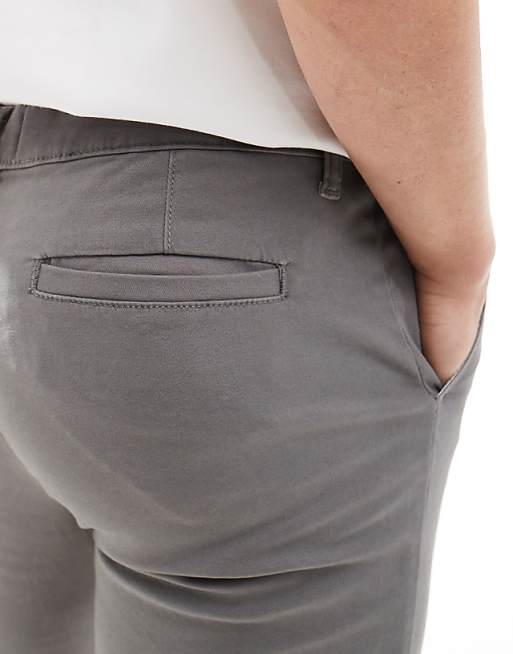 DESIGN Skinny Chinos In Charcoal