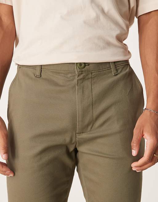 DESIGN Skinny Chinos In Khaki