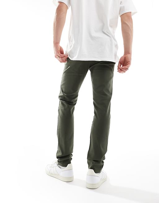 DESIGN Skinny Chinos In Khaki