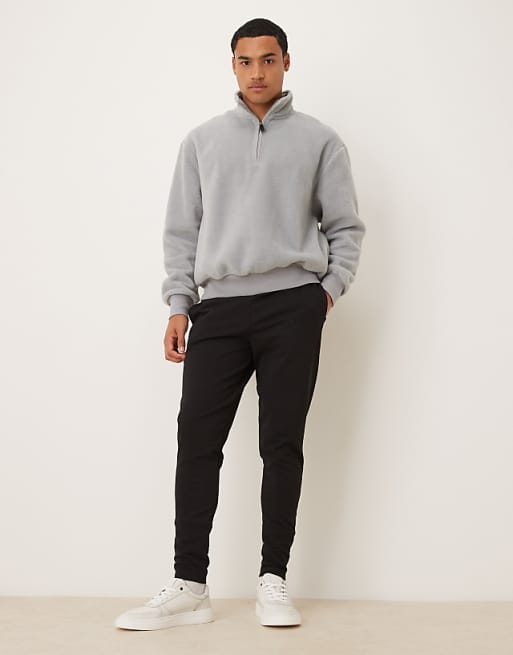 DESIGN skinny fit jogger in black