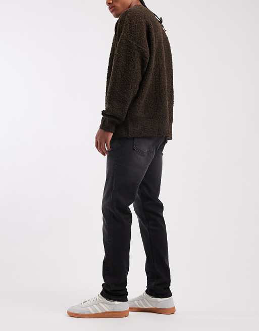 DESIGN Skinny Jeans In Black Wash