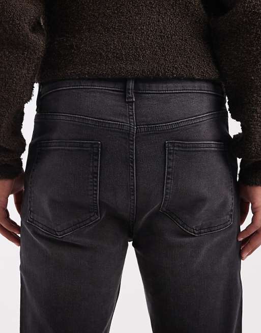 DESIGN Skinny Jeans In Black Wash