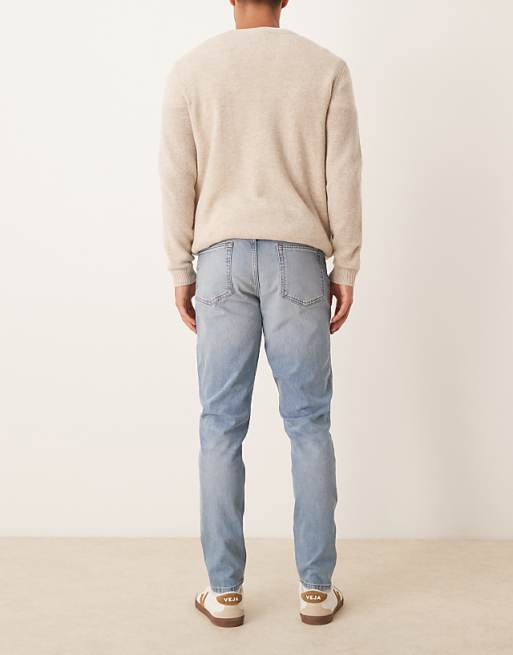 DESIGN Skinny Jeans In Light Wash Blue