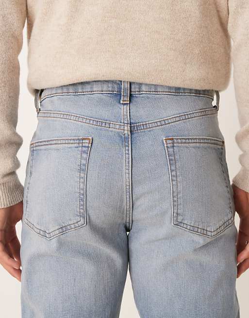 DESIGN Skinny Jeans In Light Wash Blue