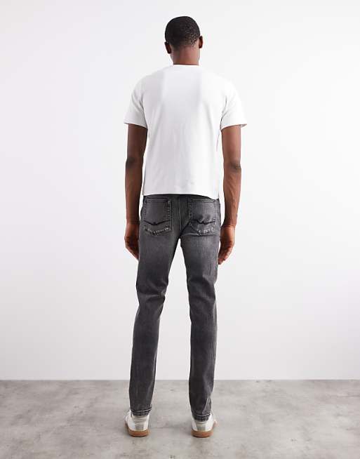 DESIGN Skinny Jeans In Washed Black