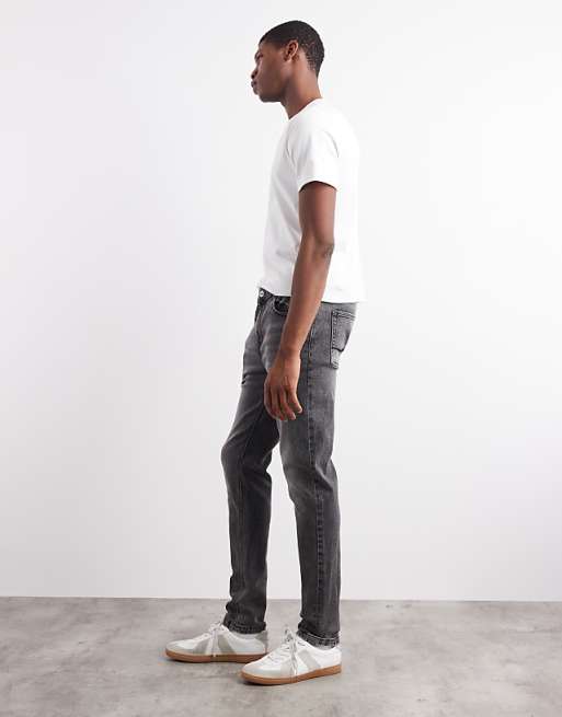 DESIGN Skinny Jeans In Washed Black