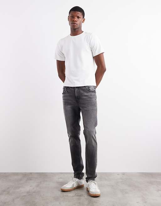 DESIGN Skinny Jeans In Washed Black