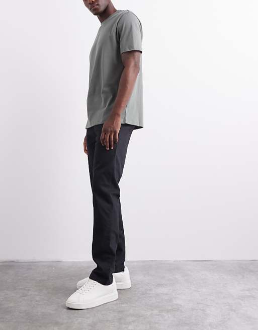 DESIGN Slim Chinos In Black