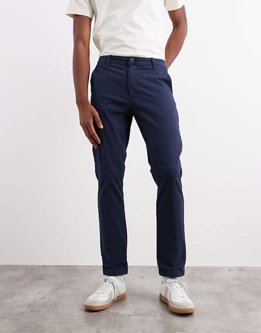 DESIGN Slim Chinos In Navy