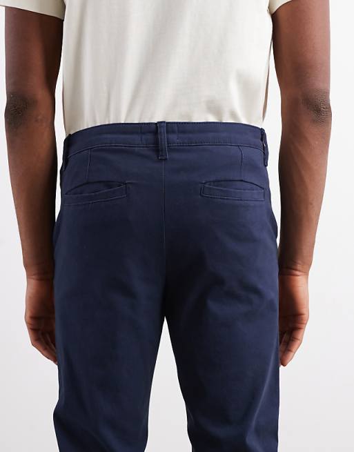 DESIGN Slim Chinos In Navy