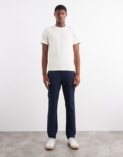 DESIGN slim chinos in navy