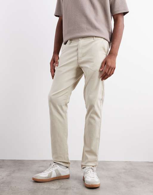 DESIGN Slim Chinos In Stone