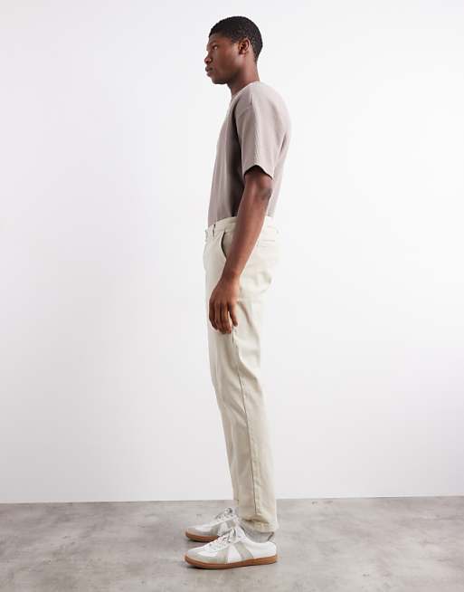 DESIGN Slim Chinos In Stone