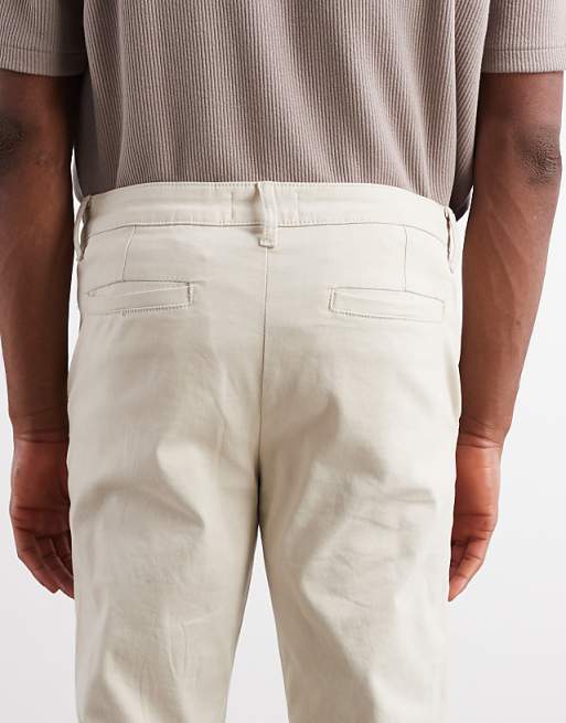 DESIGN Slim Chinos In Stone