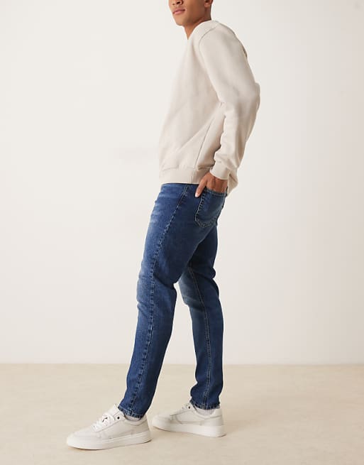 DESIGN Slim Fit Jeans In Indigo