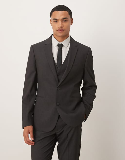 DESIGN Slim Suit In Grey