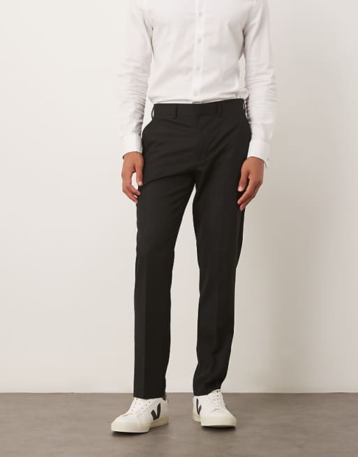 DESIGN Slim Suit Trouser In Black