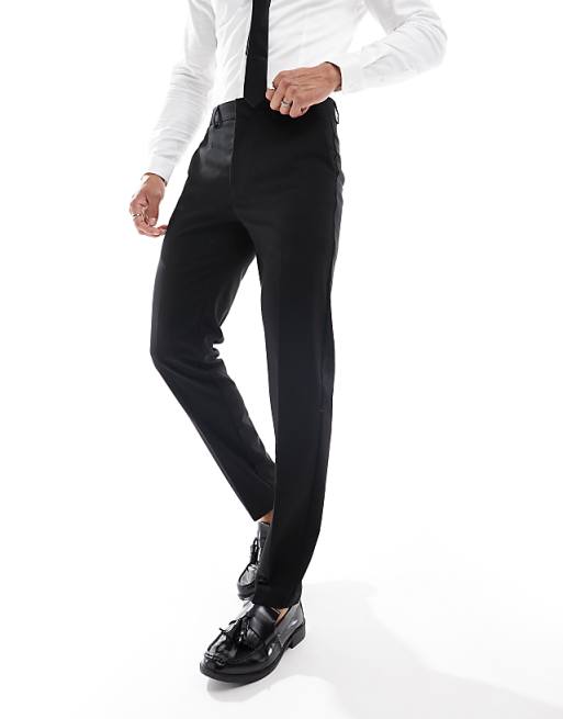 DESIGN Slim Suit Trousers In Black