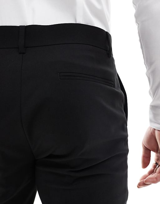 DESIGN Slim Suit Trousers In Black