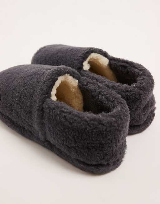 DESIGN Slippers In Grey Borg