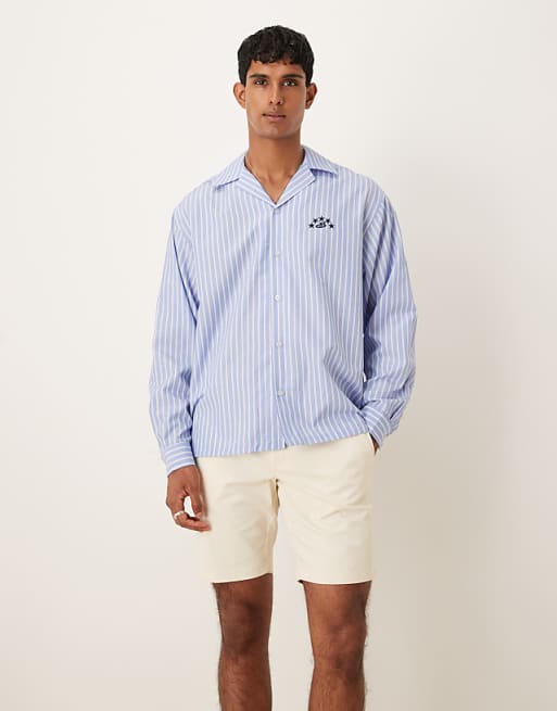 DESIGN smart slim fit chino shorts in beige