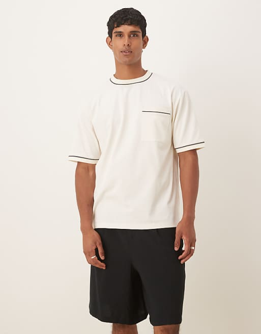 DESIGN Smart Straight Fit Longer Length Shorts In Black