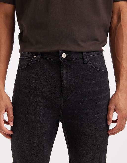 DESIGN Spray On Jeans In Power Stretch Denim In Washed Black