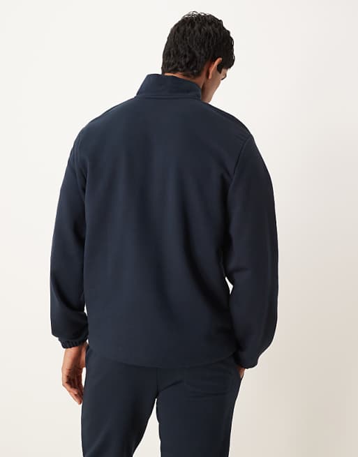 DESIGN Standard Fit Half Zip Co-ord In Navy