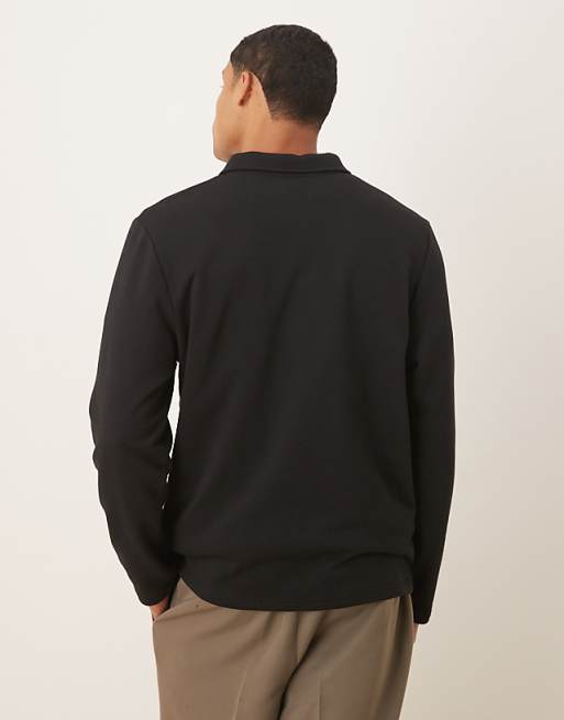 DESIGN Standard Fit Polo Co-ord In Black