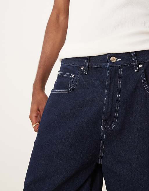DESIGN Standard Length Denim Jort In Indigo