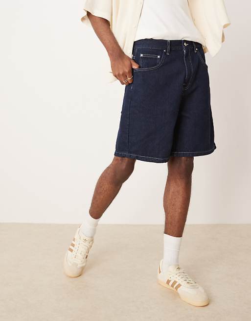 DESIGN Standard Length Denim Jort In Indigo