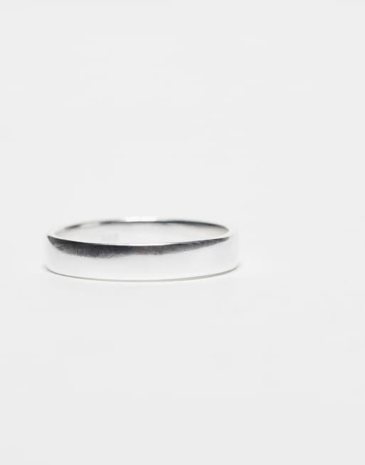 DESIGN Sterling Silver Band Ring In Silver