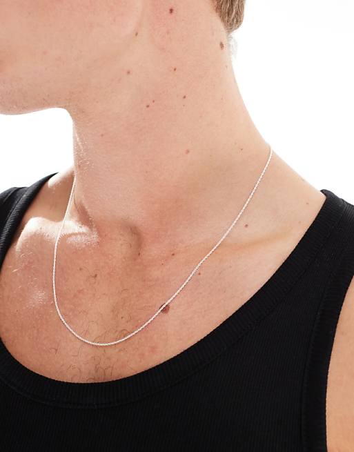 DESIGN Sterling Silver Rope Chain Necklace