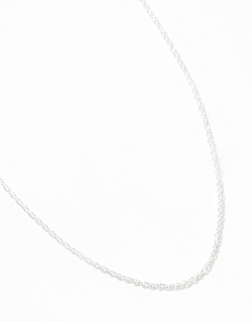 DESIGN Sterling Silver Rope Chain Necklace