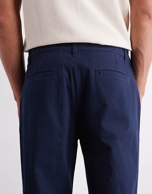 DESIGN Straight Chinos In Navy