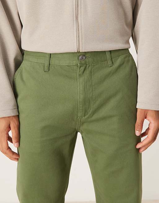 DESIGN Straight Fit Chino In Khaki