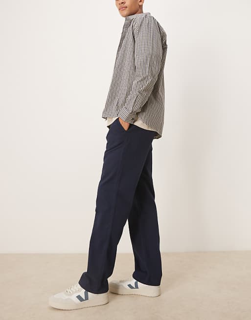 DESIGN Straight Fit Chino In Navy