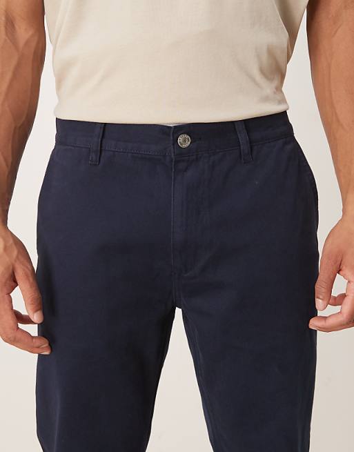 DESIGN Straight Fit Chino In Navy