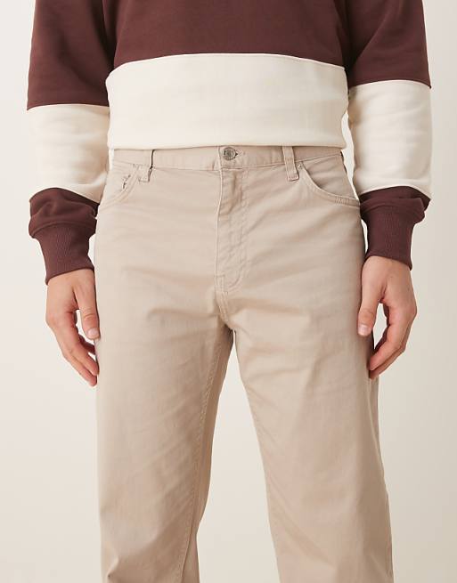 DESIGN Straight Fit Chino In Stone