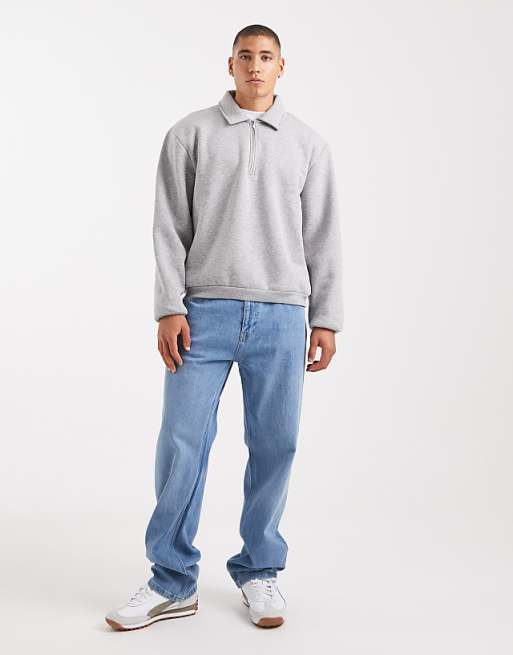 DESIGN straight fit comfort stretch jean in midwash blue