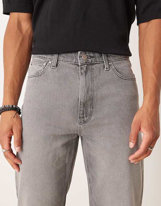 DESIGN Straight Fit Jeans In Grey