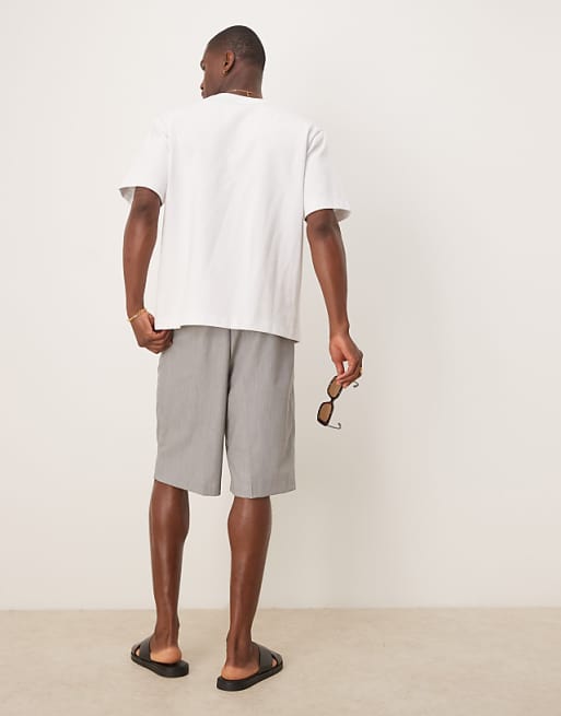 DESIGN Straight Fit Smart Shorts In Green
