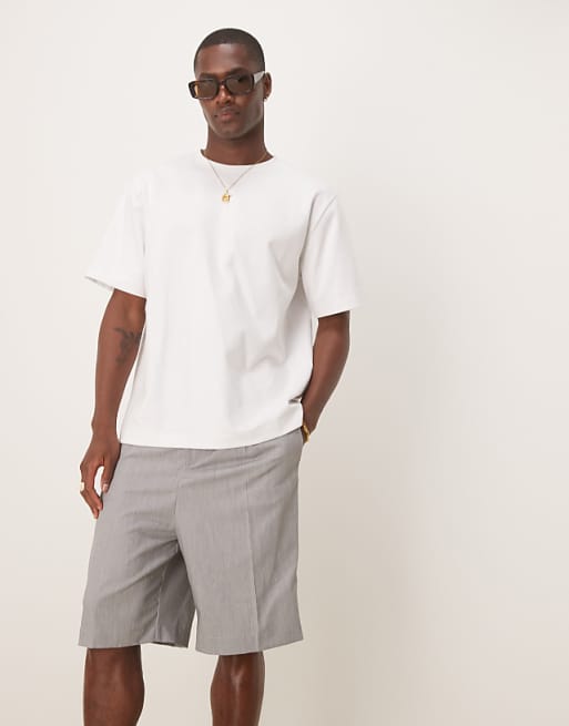 DESIGN Straight Fit Smart Shorts In Green