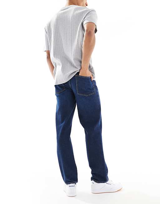 DESIGN Straight Jean In Dark Wash Blue