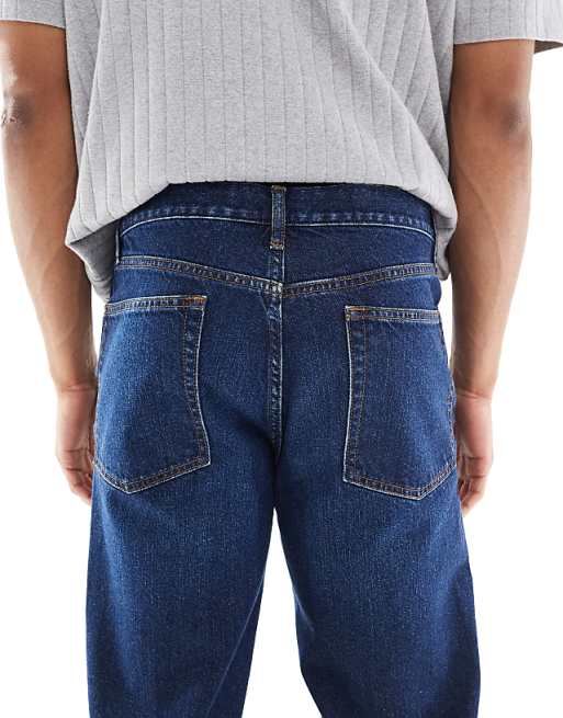 DESIGN Straight Jean In Dark Wash Blue