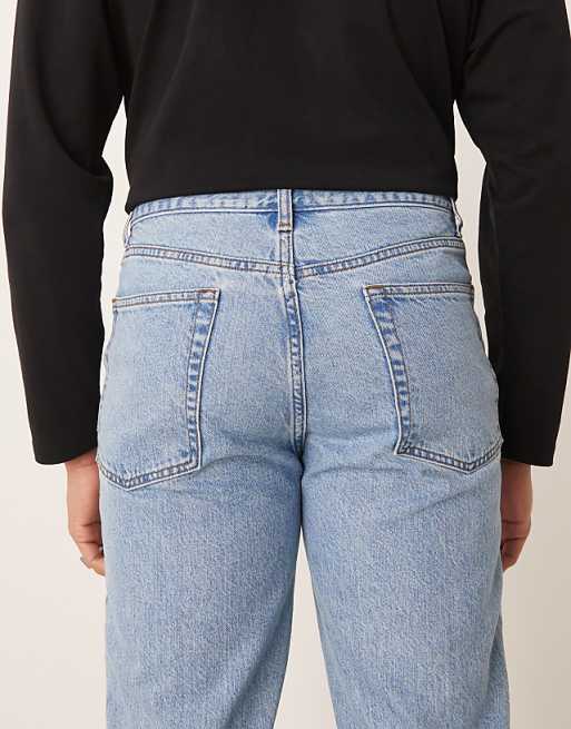 DESIGN Straight Jean In Light Wash Blue