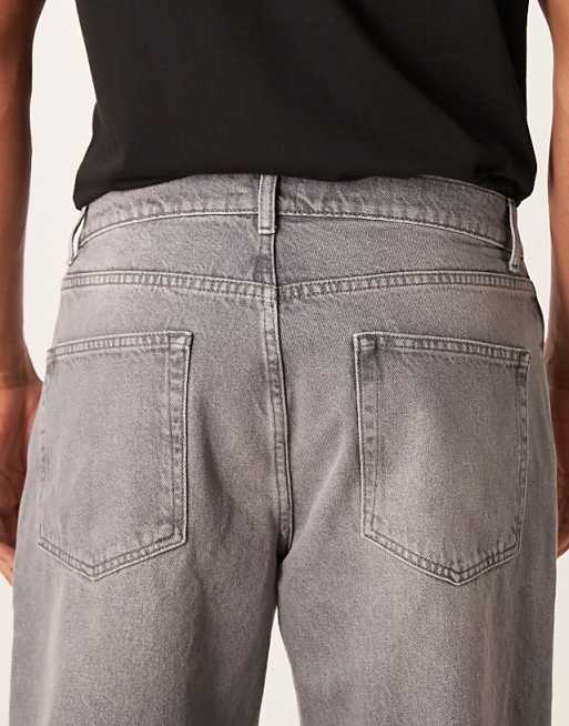 DESIGN Straight Jeans In Washed Grey